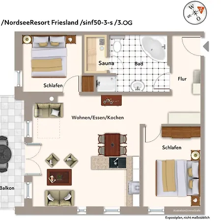 Nordseeresort Friesland Ferienhaeuser Nordseeresort Friesland 50-3-s * Schillig